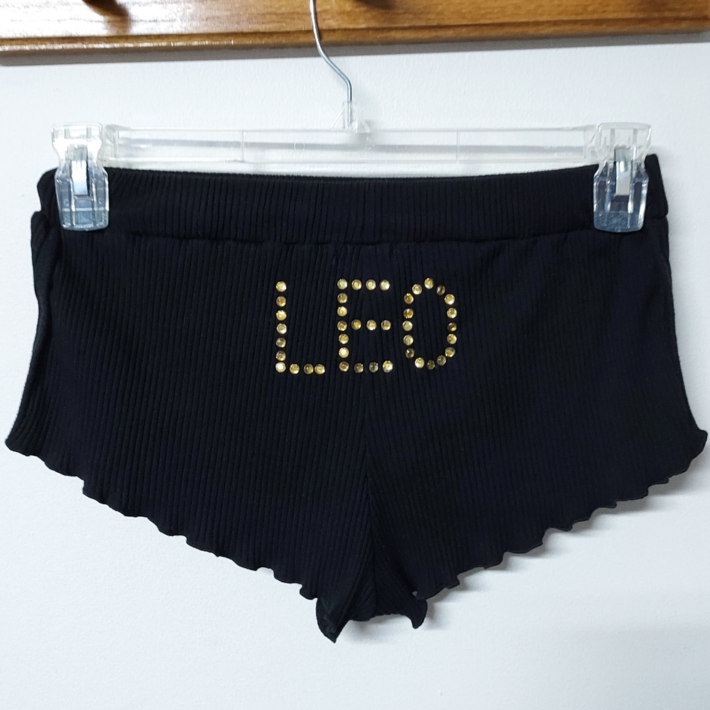 🦁♌️ Dolls Kill Horoscopez Leo rhinestone bling booty shorts women's S